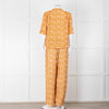 Scotch & Soda Rust Mustard Short Sleeve Top