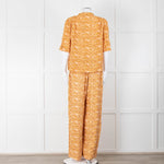 Scotch & Soda Rust Mustard Short Sleeve Top
