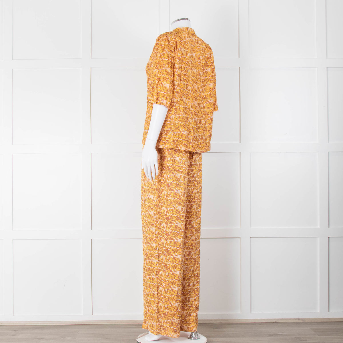 Scotch & Soda Rust Mustard Short Sleeve Top