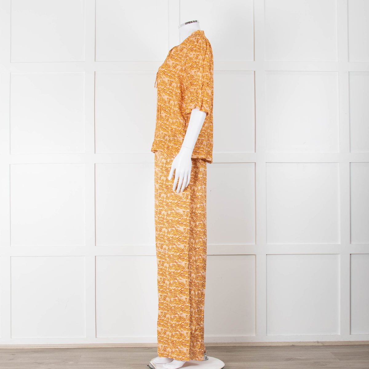 Scotch & Soda Rust Mustard Short Sleeve Top