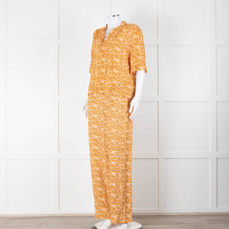 Scotch & Soda Rust Mustard Elasticated Trousers