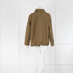 Eileen Fisher Khaki Long Sleeve Draw String Top