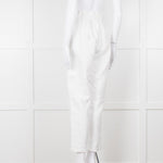 Bec+ Bridge White Elasticated Waist Linen Trousers