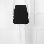 Miu Miu Black Ruffle Hem Mini Skirt