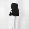 Miu Miu Black Ruffle Hem Mini Skirt