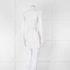 Valentino White Lace Sleeve Mini Dress