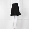Miu Miu Black Ruffle Hem Mini Skirt