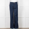 Frame Blue Wide Legged Jeans