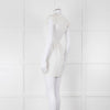 Valentino White Lace Sleeve Mini Dress
