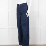 Frame Blue Wide Legged Jeans