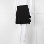 Miu Miu Black Ruffle Hem Mini Skirt