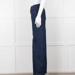 Frame Blue Wide Legged Jeans