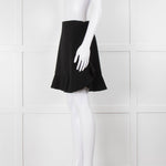 Miu Miu Black Ruffle Hem Mini Skirt