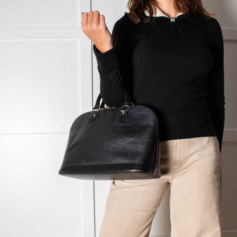 Louis Vuitton Black Epi Leather Alma PM