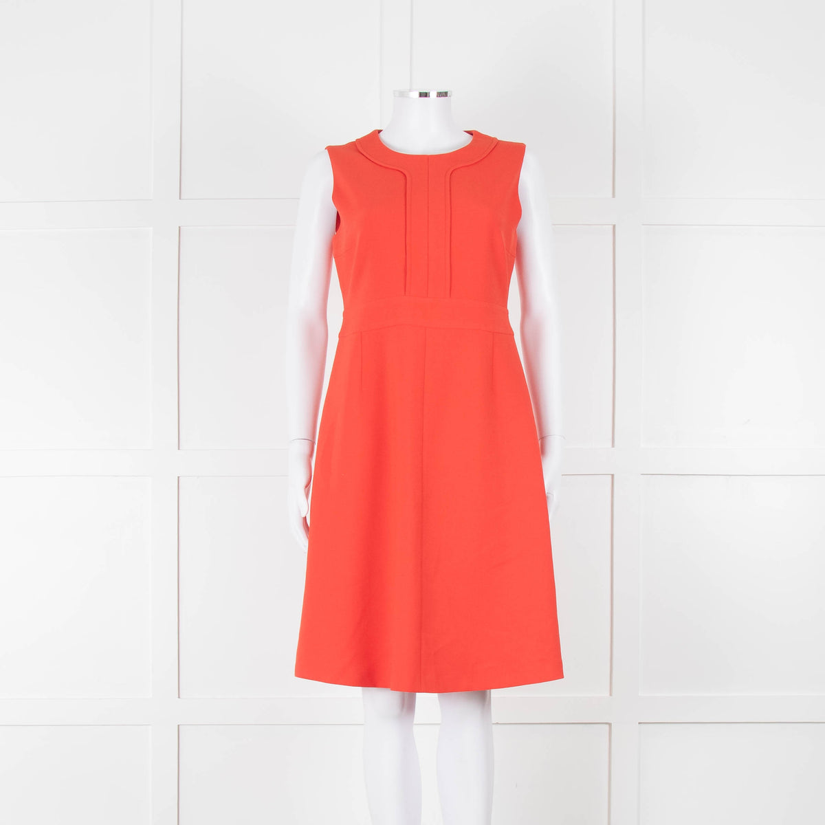 ME + EM Orange Sleeveless Shift Dress