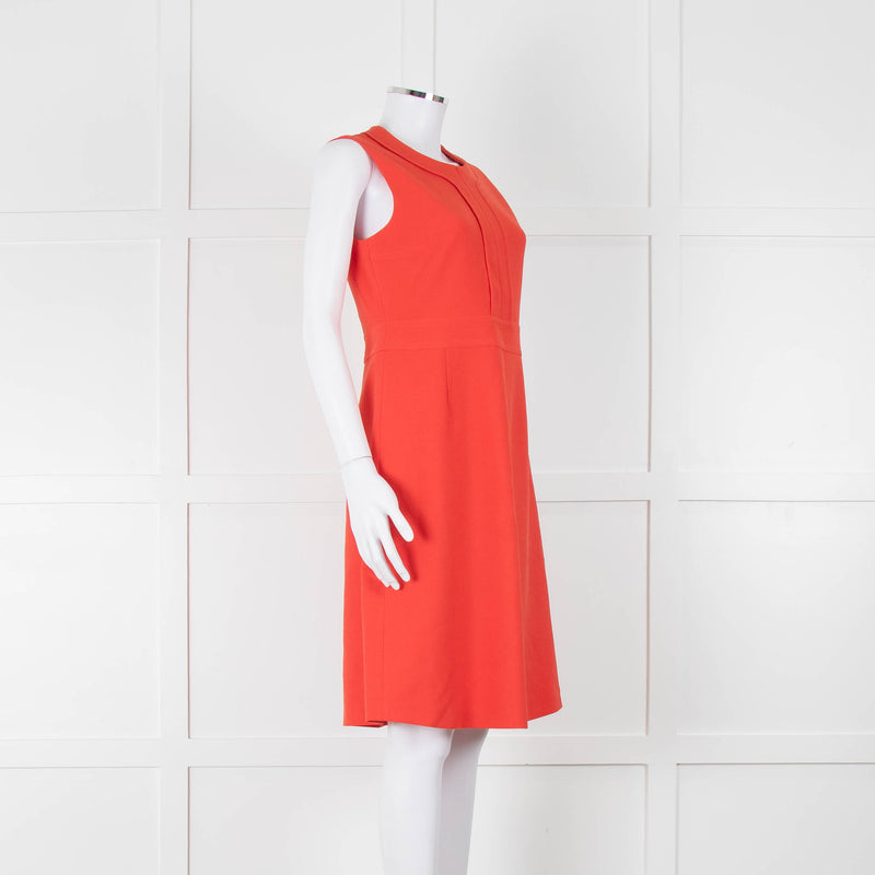 ME + EM Orange Sleeveless Shift Dress