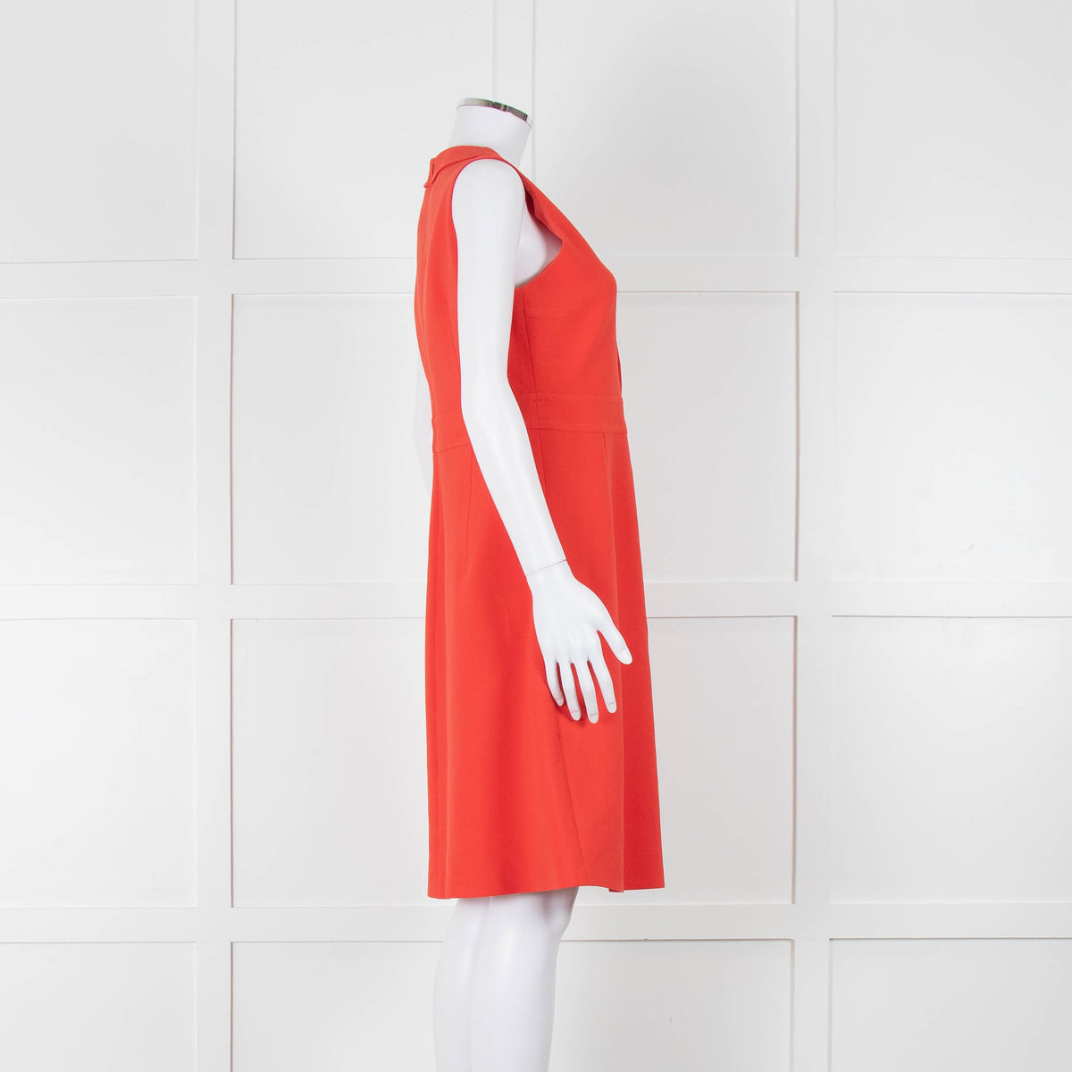 ME + EM Orange Sleeveless Shift Dress