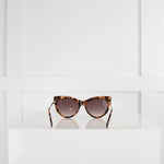 Emilio Pucci Tortoiseshell and Rose Gold Rim Sunglasses