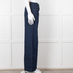 Frame Blue Wide Legged Jeans