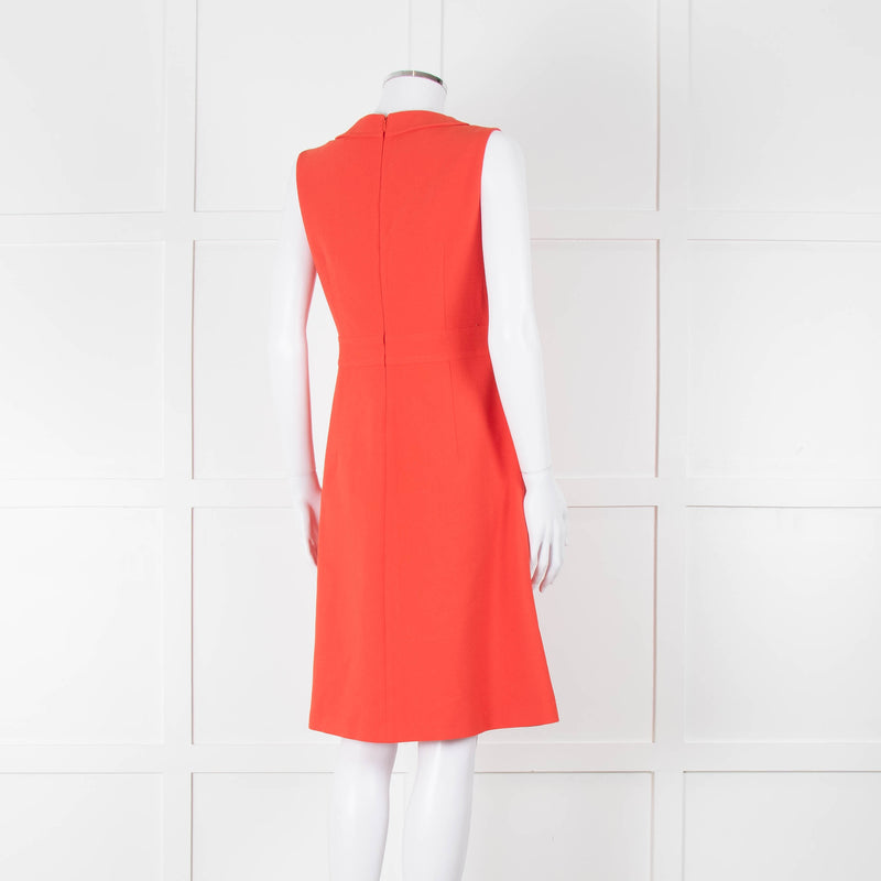 ME + EM Orange Sleeveless Shift Dress