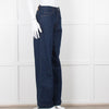 Frame Blue Wide Legged Jeans