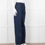 Frame Blue Wide Legged Jeans