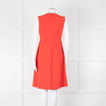 ME + EM Orange Sleeveless Shift Dress