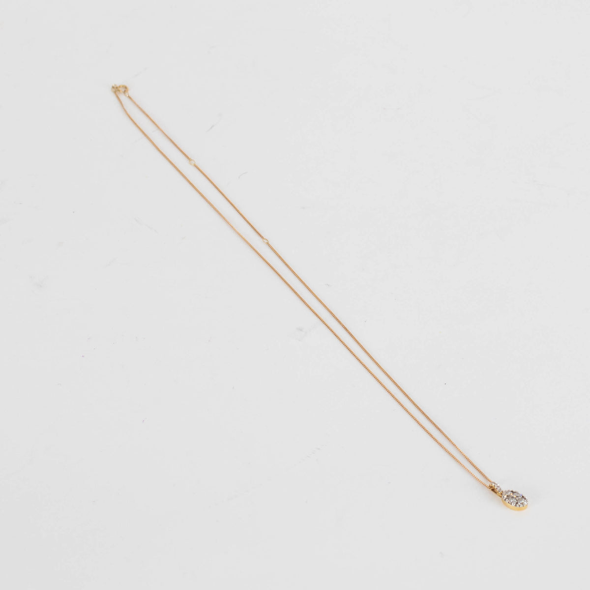 The Diamond Store London 18k Gold Diamond Pendant Necklace