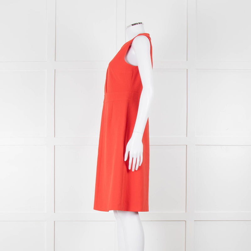 ME + EM Orange Sleeveless Shift Dress