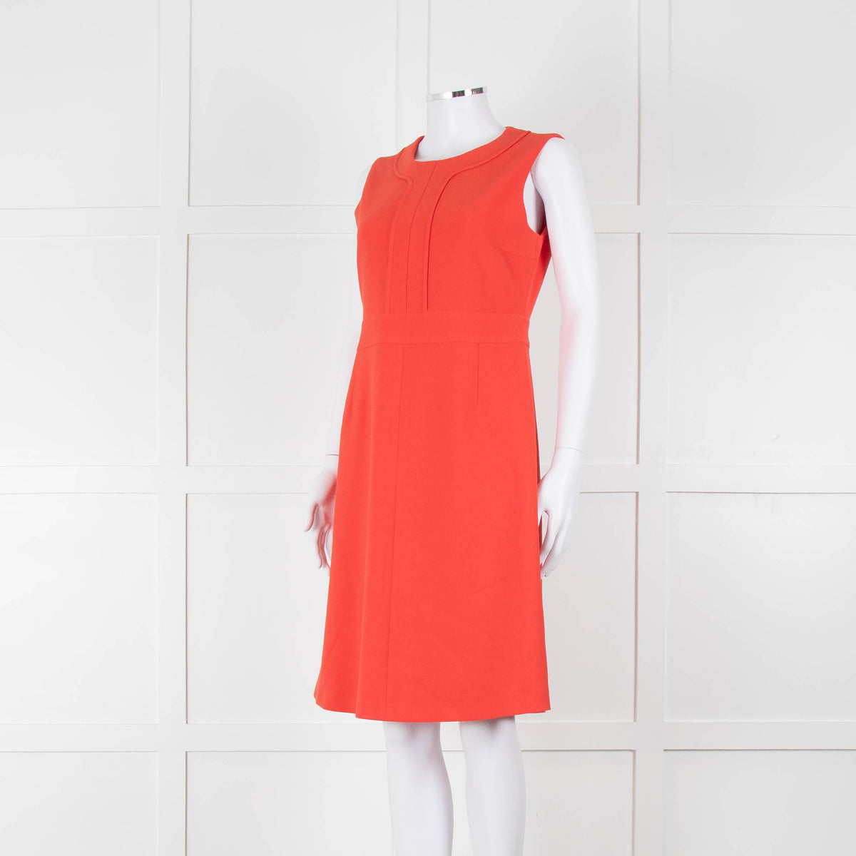ME + EM Orange Sleeveless Shift Dress