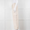 Weekend Max Mara Cream Wide Leg Combat Trousers