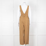 Alex Mill Khaki Deep V Neck Belted Jumpsuit
