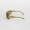 Dior Khaki Wrap Round Visor Glasses
