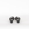 Hermes Black Suede Crystal Oasis Sandals