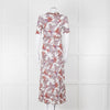See By Chloe White Brown Floral Short Sleeve Dress With Slip