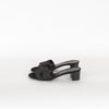 Hermes Black Suede Crystal Oasis Sandals