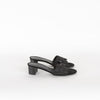Hermes Black Suede Crystal Oasis Sandals