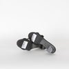 Hermes Black Suede Crystal Oasis Sandals