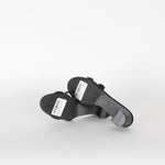 Hermes Black Suede Crystal Oasis Sandals