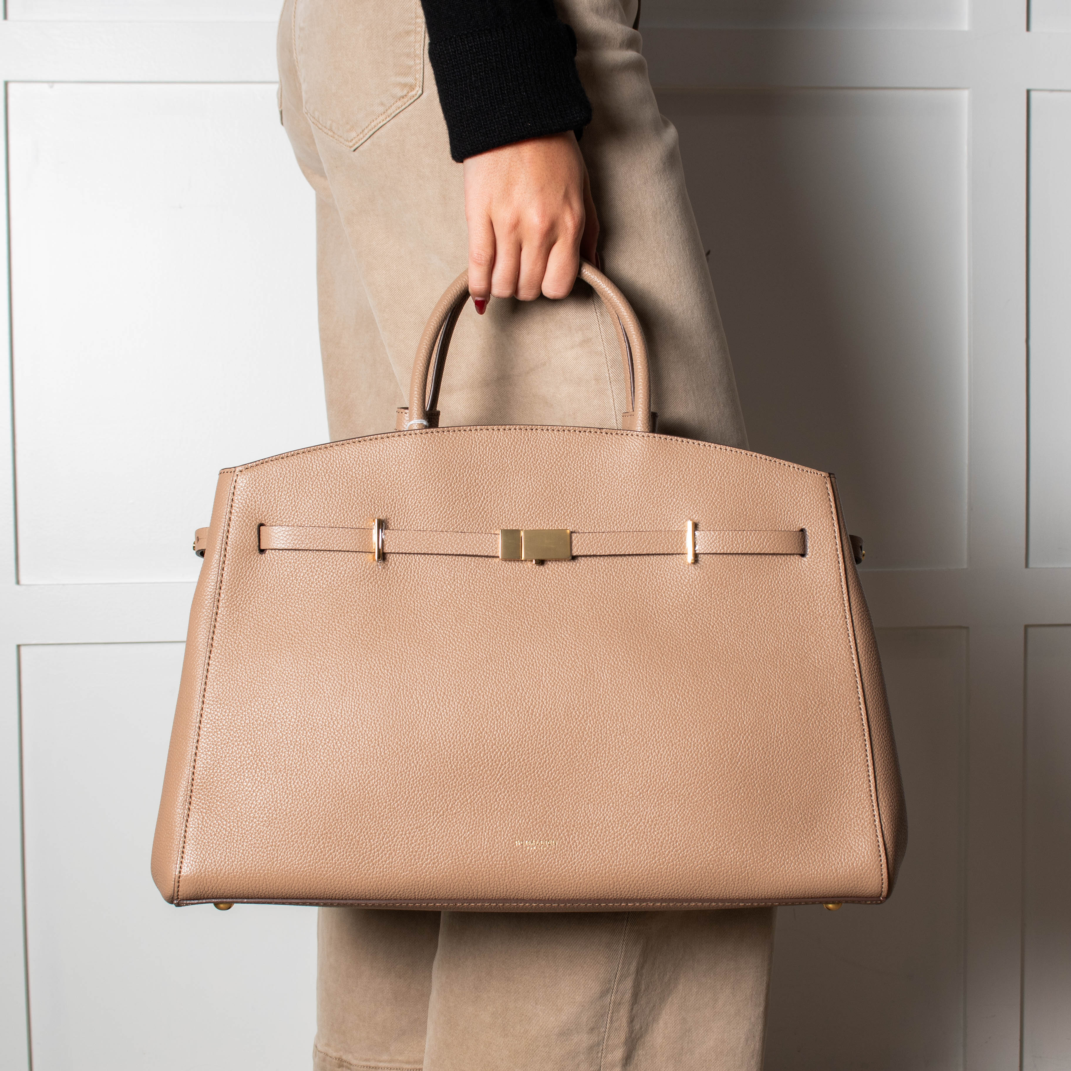 DeMellier Hudson Dark Sand Leather Tote – Phoenix Style