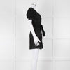 Sandro Black Mini Dress With White Buttons