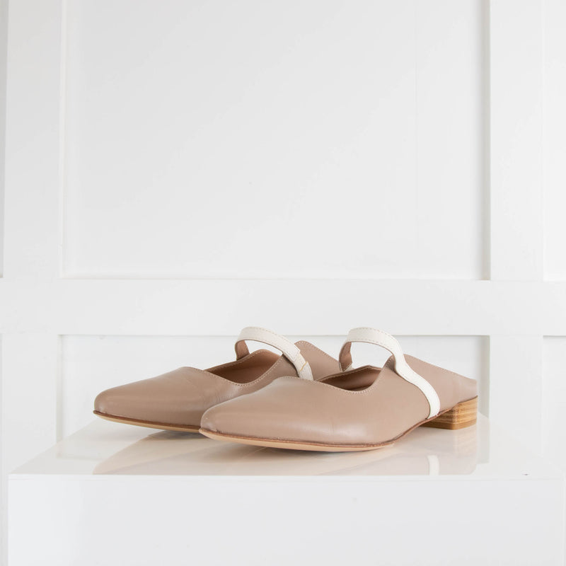 Iris & Ink Taupe Mary Jane Sliders