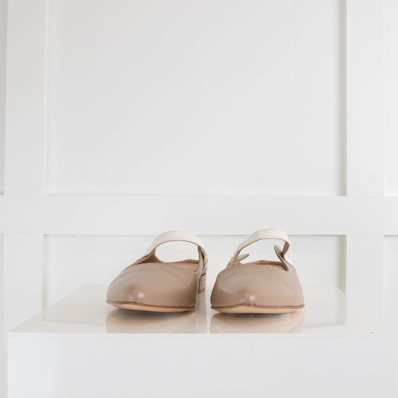 Iris & Ink Taupe Mary Jane Sliders