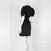 Sandro Black Mini Dress With White Buttons