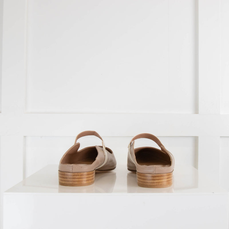 Iris & Ink Taupe Mary Jane Sliders
