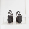 Stuart Weitzman Black Turnover Sandal