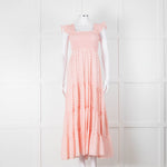 Rixo Mischa Polka Dot Pink Cotton Dress