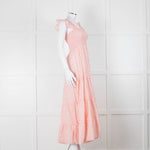 Rixo Mischa Polka Dot Pink Cotton Dress