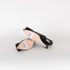 Roger Vivier Black Patent Kitten Wedge Heels with Toe Buckle