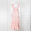 Rixo Mischa Polka Dot Pink Cotton Dress